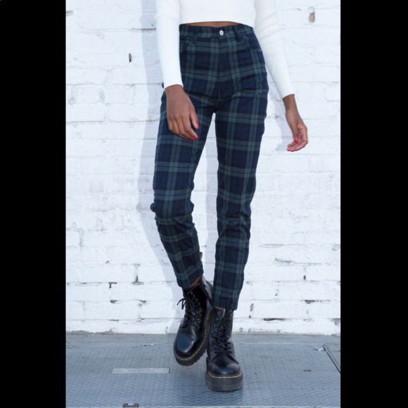 Brandy Melville Pants - Brandy Melville Plaid Jane Pants